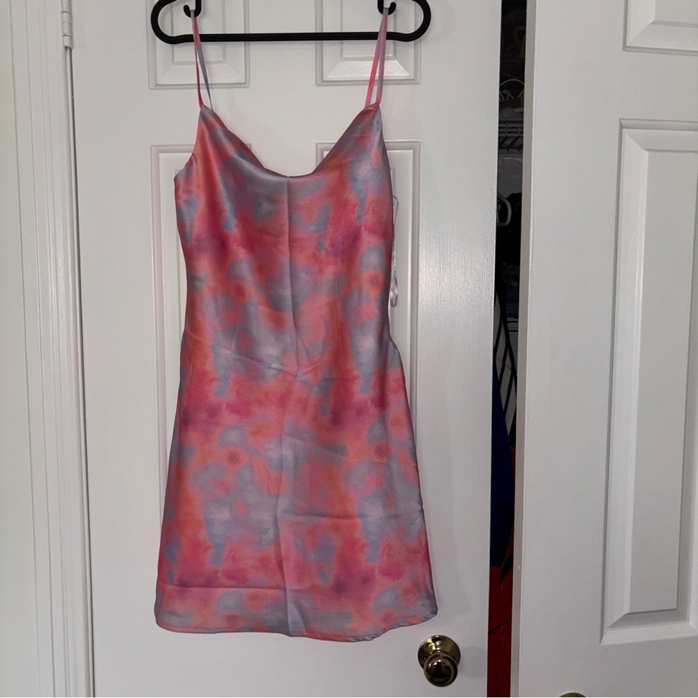 Cotton Candy Twik Satin Mini Dress